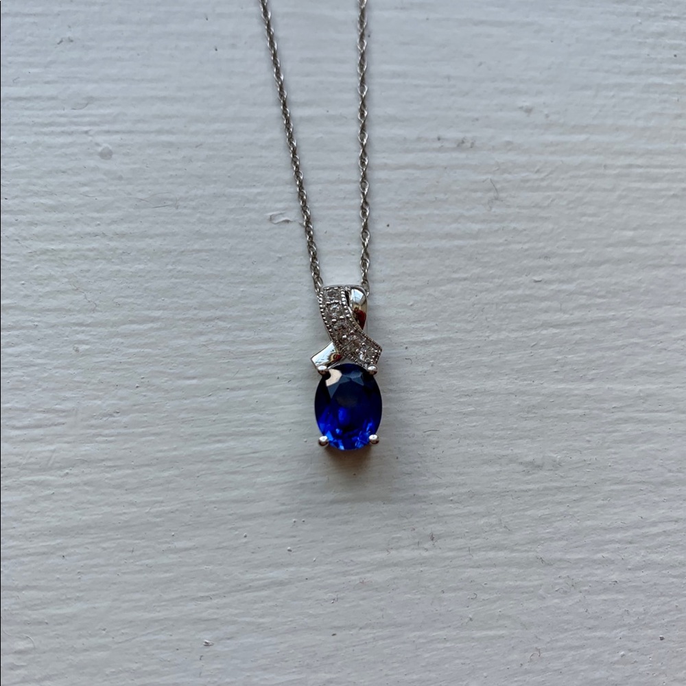 Blue Sapphire Necklace